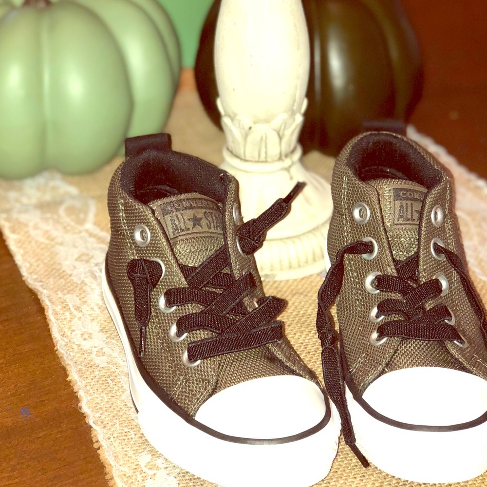 Olive/BK Converse All Stars size 11.5